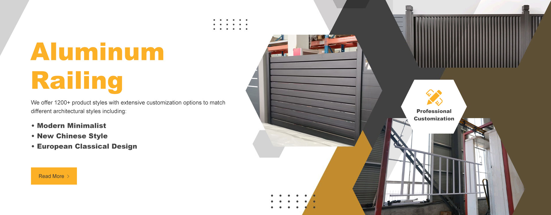 Fabrikant van aluminium balustrades